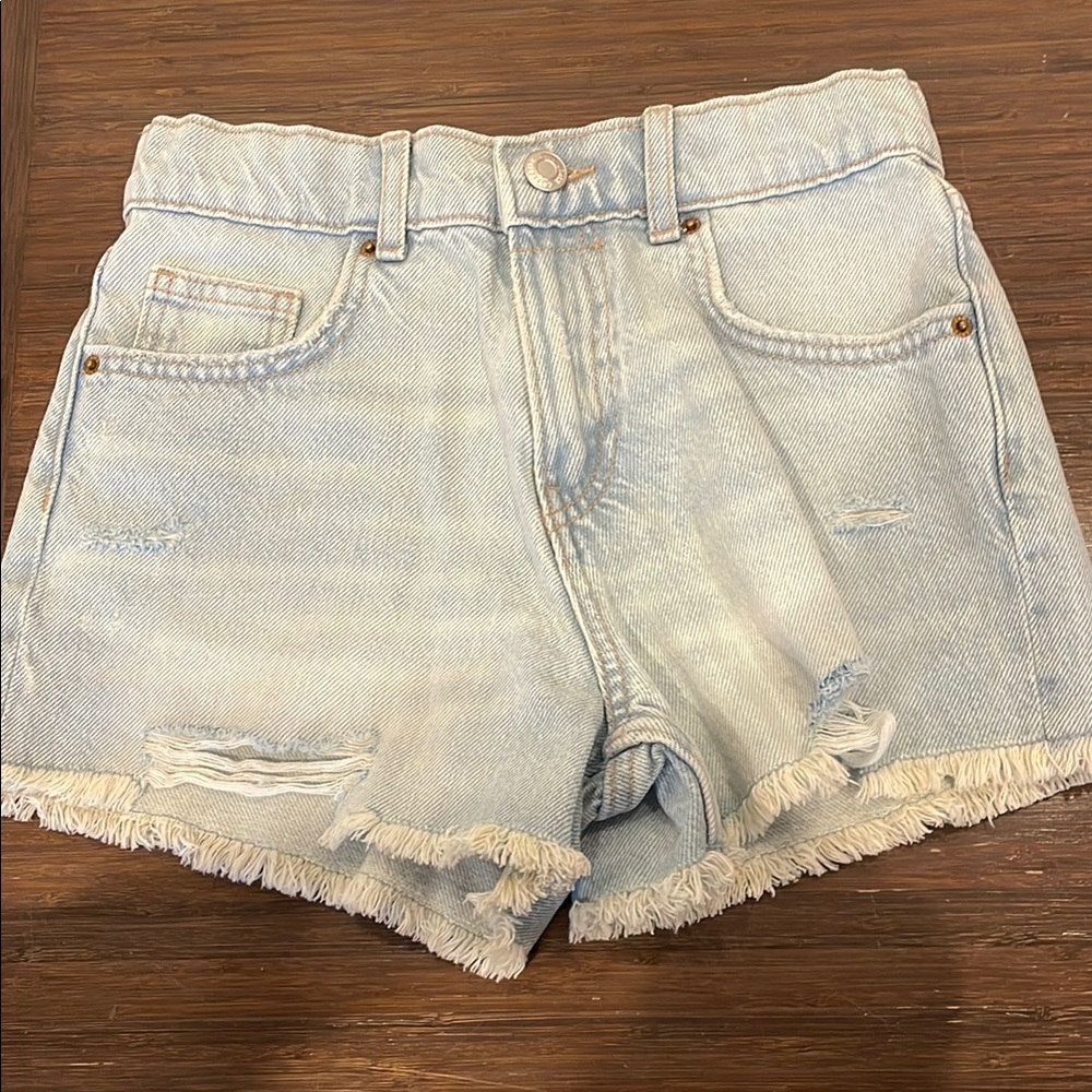 Light Blue Zara Girls Jean Shorts